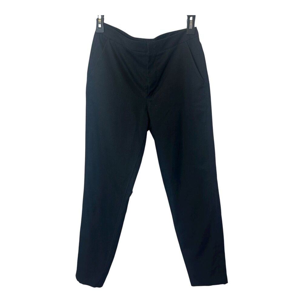 Lululemon Black Slim Ankle Pants 4 Commuter Workwear Minimalist Athleisure Fly